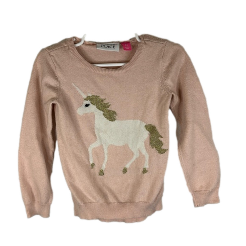 The Children’s Place Unicorn Pink Sweater